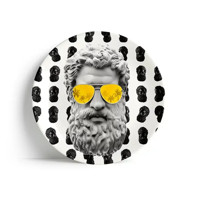 Aviator piatto di ceramica Yusufy