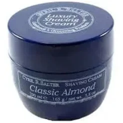 Cyril R.Salter Classic Almond Luxury Shaving Cream 165 g - Cyril R. Salter Alla Violetta Boutique