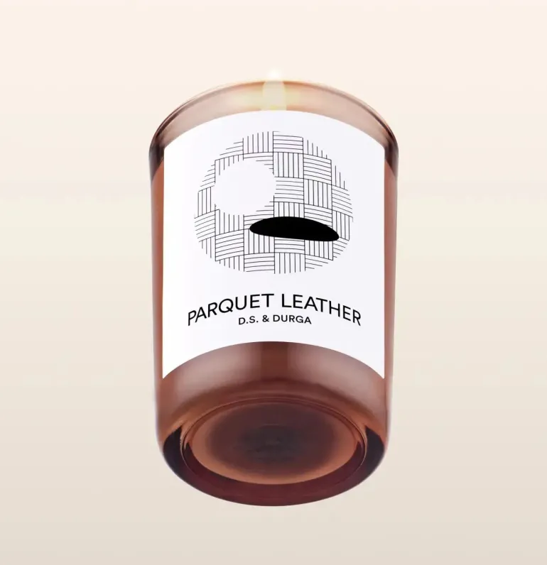 PARQUET LEATHER CANDLE